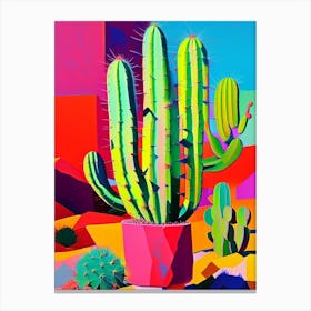 Rebutia Cactus Modern Abstract Pop 2 Canvas Print