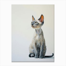 Oriental Shorthair Cat Painting 2 Canvas Print