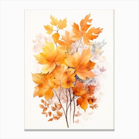Cute Autumn Fall Scene 34 Canvas Print