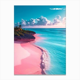 Pink Sand Beach 1 Canvas Print