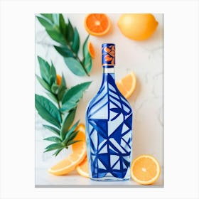 Blue And Orange Gin Canvas Print