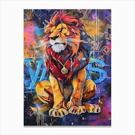 Pop art Lion King Simba Canvas Print