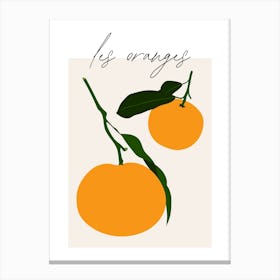 Les Oranges - Orange Print 1 Canvas Print