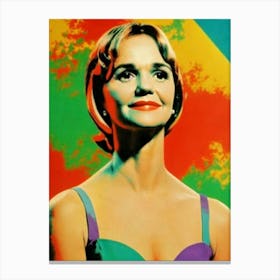 Sally Field Colourful Pop Movies Art Movies Canvas Print