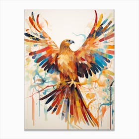 Bird Painting Collage Golden Eagle 2 Canvas Print