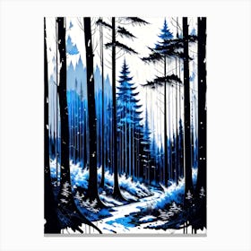 Blue Forest 3 Canvas Print