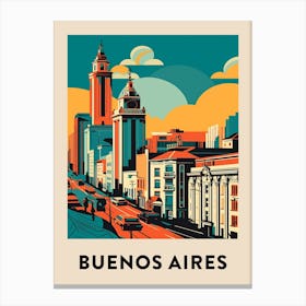 Buenos Aires Vintage Travel Poster Canvas Print