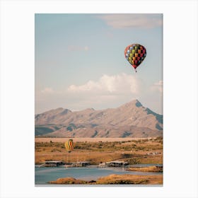 Hot Air Balloon In Sky Canvas Print