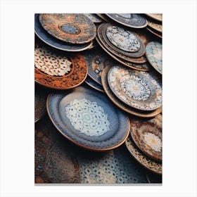 Many Plates Canvas Print