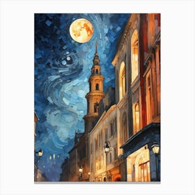 Night In The City Canvas Print