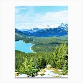 Lake Banff 1 Canvas Print