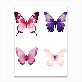 Watercolor Butterflies 16 Canvas Print