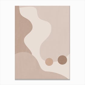 Calming Abstract Painting in Neutral Tones 16 Canvas Print