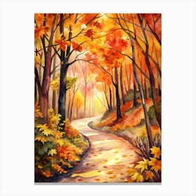 Autumn Path Canvas Print