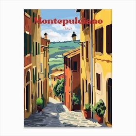 Montepulciano Tuscany Italy Digital Travel Art Canvas Print