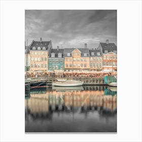 Evening Mood At Nyhavn Copenhagen Canvas Print