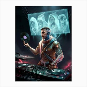 Dj style Canvas Print