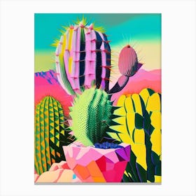 Gymnocalycium Cactus Modern Abstract Pop Canvas Print