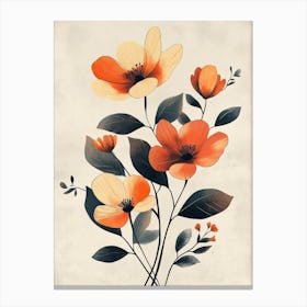 Orange Flowers Canvas Print Canvas Print