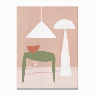 Mushroom Lamp Canvas Print