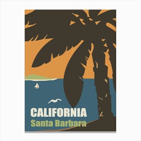 California, Santa Barbara Coast Canvas Print