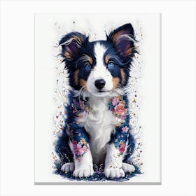 Australian Shepherd Puppy Canvas Print