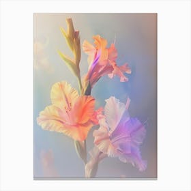 Iridescent Flower Gladiolus 2 Canvas Print