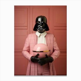 Darth Vader In Wes Anderson Style 40 Canvas Print