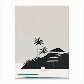Roatan Island Honduras Simplistic Tropical Destination Canvas Print