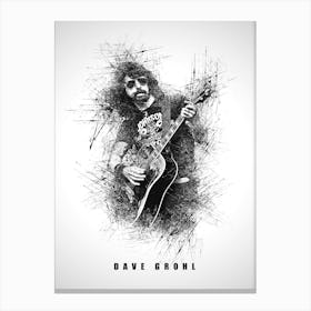Dave Grohl Rapper Sketch Canvas Print