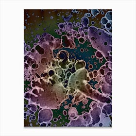 Alcohol Ink Spots And Bubbles Canvas Print
