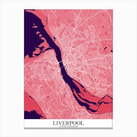 Liverpool Pink Purple Canvas Print