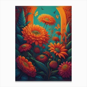 Gerberas Canvas Print