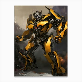 Bumblebee Transformer Canvas Print