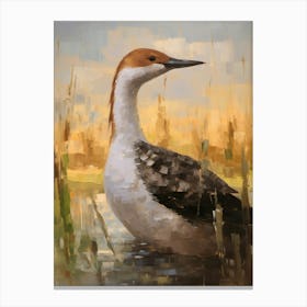Bird Painting Loon 4 Canvas Print