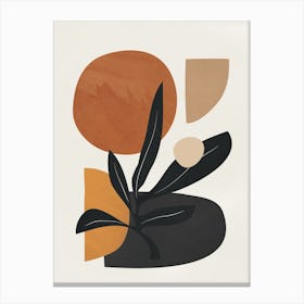 Modern Minimal Abstract Art Shapes 2 Canvas Print
