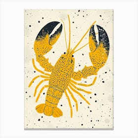 Yellow Lobster 1 Canvas Print