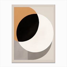 Mid-Century Whispers of Dreams: Beige Reverie Canvas Print