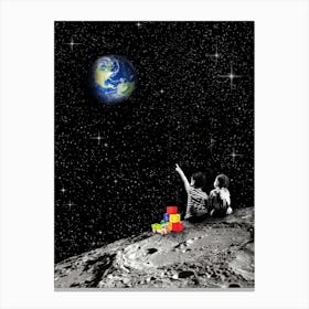 Together From The Moon Canvas Print