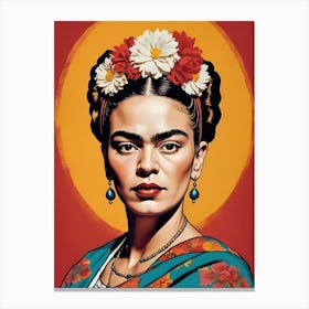 Frida Kahlo Portrait (14) Canvas Print