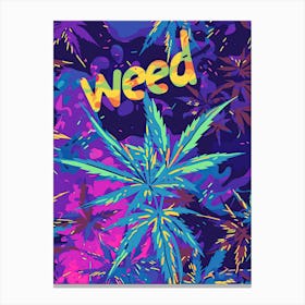 Vivid Visions of Marijuana Canvas Print