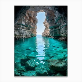 Caves Of Crete 1 Canvas Print