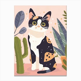 Cactus Cat 1 Canvas Print