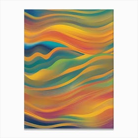 Abstract Wave Painting 2 Canvas Print