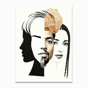 Portrait Of African Americans Canvas Print