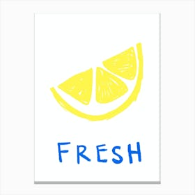 Lemon Fresh Wall Art Print Canvas Print