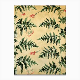 Pattern Poster Japanese Tassel Fern 4 Canvas Print