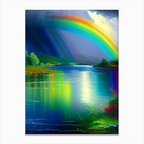 Rainbows Waterscape Impressionism 1 Canvas Print
