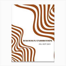 Bauhaus Orange Exhibition 10 Canvas Print