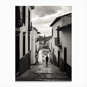 Cuenca, Spain, Black And White Analogue Photography 2 Canvas Print